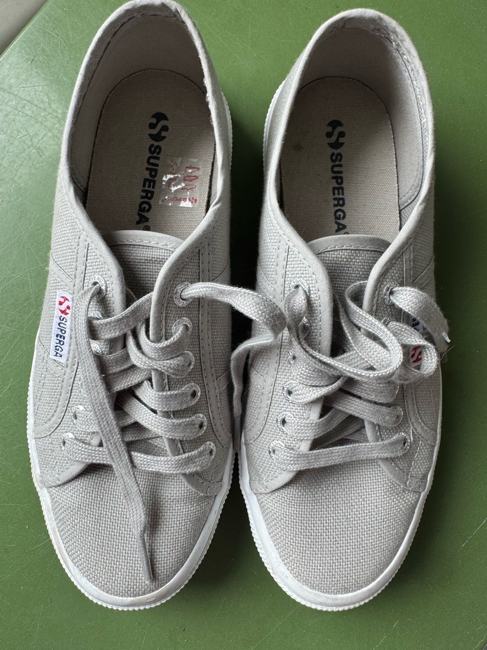 Superga grey canvas, size 39